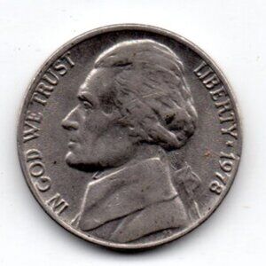 Vintage 1978  Jefferson nickel - Estate Find